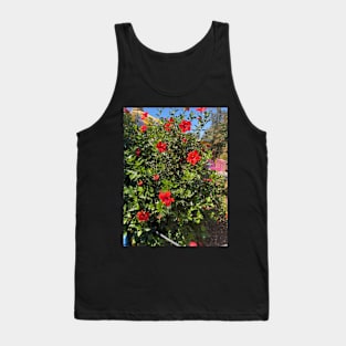 Red Flowers Tank Top